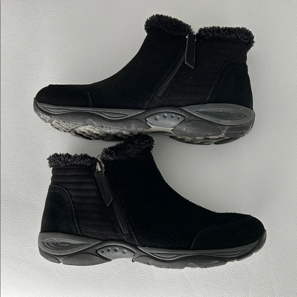 Easy Spirit Elinot women’s Black Winter Boots, size 9 Wide